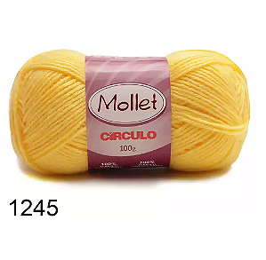 FIO MOLLET CIRCULO COR 1245 CANÁRIO 100 GR
