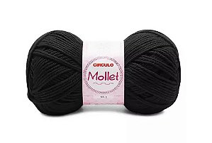 FIO MOLLET CIRCULO COR 0940 PRETO 100 GR