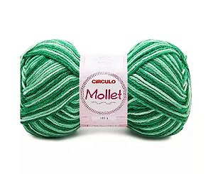 FIO MOLLET CIRCULO COR 9440 MESCLA QUARTZO VERDE 100 GR