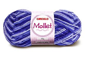 FIO MOLLET CIRCULO COR 9563 MESCLA VINHEDO100 GR