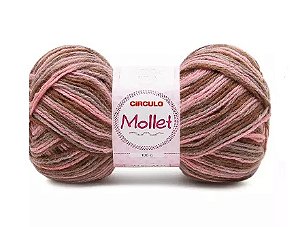 FIO MOLLET CIRCULO COR 9375 MESCLA BAÚ 100 GR