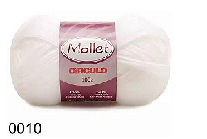 FIO MOLLET CIRCULO COR 0010 BRANCO 100 G