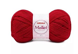 FIO MOLLET CIRCULO COR 3635 PAIXÃO 100 GR