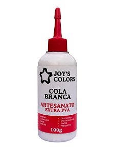 COLA BRANCA ARTESANATO EXTRA PVA JOYS COLORS 100G