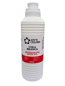 COLA BRANCA ARTESANATO EXTRA PVA ADESIVO JOYS COLORS 500 GR
