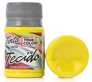 TINTA TECIDO COR 1110-AMARELO LUZ 37 ML TRUE COLORS