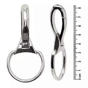 MOSQUETÃO GRANDE 2 UNID ZINCO COR PRATA REF 416290