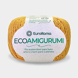 FIO ECOAMIGURUMI 254 MTS 8/7 160GR COR 470 MOSTARDA EUROROMA