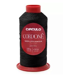 FIO CORDONÊ CÍRCULO COR 8990 PRETO 450 MTS