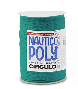 FIO NÁUTICO POLY 5MM COR 5363 ESMERALDA 500G COM 182 MTS