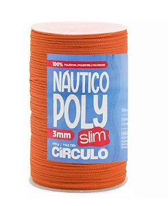 FIO NÁUTICO POLY SLIM 3MM COR 4131 DARK CHEDDAR 400G COM 350 MTS