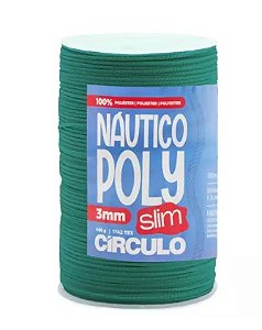 FIO NÁUTICO POLY SLIM 3MM COR 5363 ESMERALDA 400G COM 350 MTS