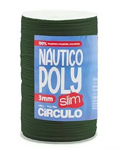 FIO NÁUTICO POLY SLIM 3MM COR 5368 MILITAR 400G COM 350 MTS