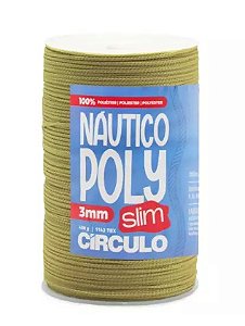 FIO NÁUTICO POLY SLIM 3MM COR 7625 CASTANHA 400G COM 350 MTS