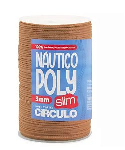 FIO NÁUTICO POLY SLIM 3MM COR 7148 KRAFT 400G COM 350 MTS