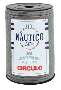 FIO NÁUTICO SLIM CÍRCULO 3MM COR 8214 ALUMÍNIO
