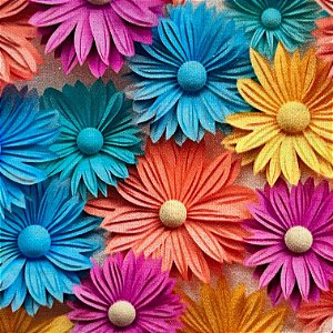 TECIDO TRICOLINE DIGITAL COLEÇÃO GARDEN COR 2009 MEDIDAS: 50X1,40 MTS IGARATINGA