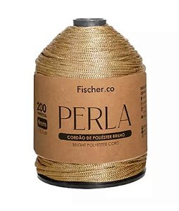 FIO PERLA 4MM 200 MTS COR 90001 OURO