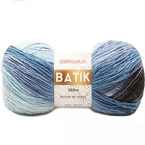 FIO BATIK CIRCULO 100G COR 9172 AMULETO AZUL