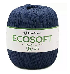 BARBANTE ECOSOFT EUROROMA 6 8/12 422 GR COR 904 AZUL MARINHO
