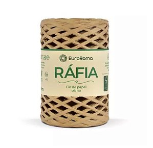 FIO DE RÁFIA PAPEL PLANO 100 MTS 50GR COR 300 CAQUI