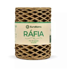 FIO DE RÁFIA PAPEL TORCIDO 100 MTS 50GR COR 300 CAQUI