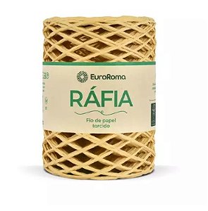 FIO DE RÁFIA PAPEL TORCIDO 100 MTS 50GR COR 150 NATURAL