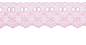 BORDADO PASSA FITA MISTO PP021 COR 007 ROSA 5CM 13,7 MTS ARTEPUNTO