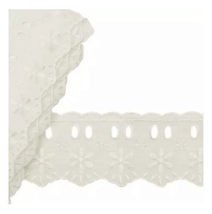 BORDADO PASSA FITA MISTO PP021 COR 002 CREME 5CM 13,7 MTS ARTEPUNTO