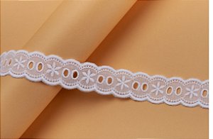 PASSA FITA 100% ALGODAO PA 010 COR 001 BRANCO 2,5 CM X 10 METROS