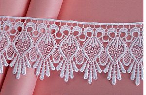 BORDADO GP060 COR 001 BRANCO 7CM LARG 10 MTS ARTEPUNTO