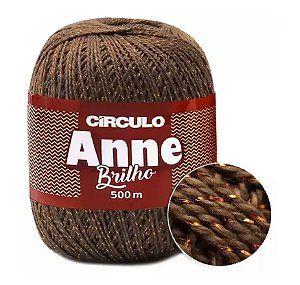 CIRCULO ANNE BRILHO COR 7382 CHOCOLATE OURO 500 M