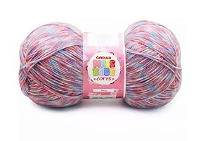 FIO MAIS BEBÊ CORES 100G COR 8262 MESCLA ALGODÃO COLORIDO