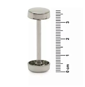 REGULADOR DE METAL 37MM REF 474436 COR 10 PRATA 6 UNID