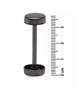 REGULADOR DE METAL 37MM REF 474436 COR 30 PRETO 6 UNID