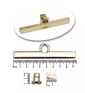 FECHO DE METAL GIRATORIO DOURADO 1 UNID