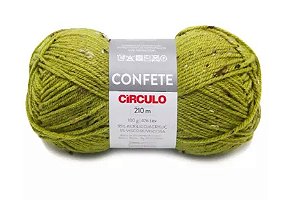 FIO CONFETE CÍRCULO 210 MTS 100 GR COR 5098 VERDE CHÁ