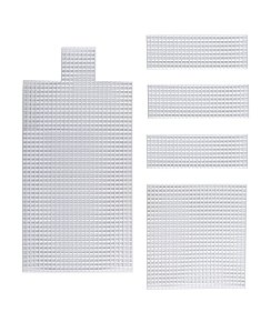 TELA PLASTICA 15,5X15,5 BRANCO 1 UNID