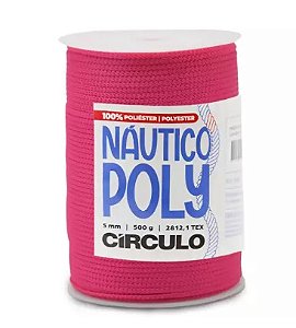 FIO NÁUTICO POLY 5MM COR 6185 PINK CÍRCULO 500G COM 182 MTS