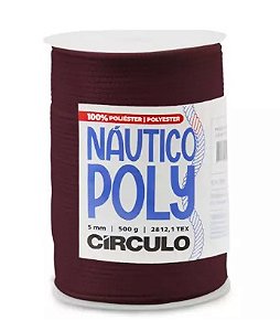FIO NÁUTICO POLY 5MM COR 3862 UVA-PASSA 500G COM 182 MTS