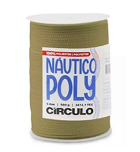 FIO NÁUTICO POLY 5MM COR 7625 CASTANHA 500G COM 182 MTS