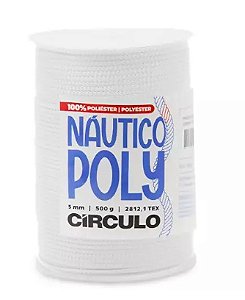FIO NÁUTICO POLY 5MM COR 8001 BRANCO 500G COM 182 MTS