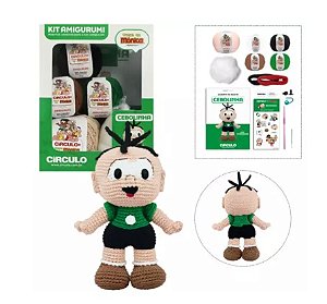 KIT AMIGURUMI TURMA DA MÔNICA COR 2 CEBOLINHA