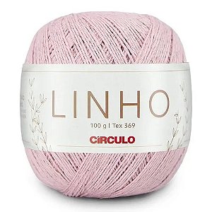 FIO LINHO 100 GR COR 3178 SOPRO ROSÊ CÍRCULO