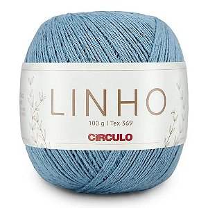 FIO LINHO 100 GR COR 2386 FRONTEIRA AZUL CÍRCULO
