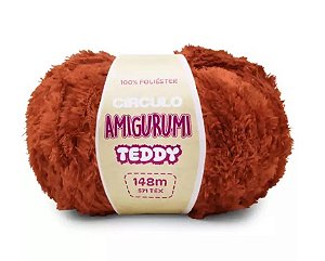 FIO AMIGURUMI TEDDY 148 MTS COR 7529 TERRACOTA CÍRCULO