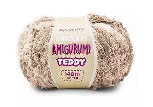 FIO AMIGURUMI TEDDY 148 MTS COR 7062 AMENDOIM CÍRCULO