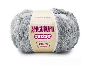 FIO AMIGURUMI TEDDY 148 MTS COR 2198 FUMAÇA CÍRCULO