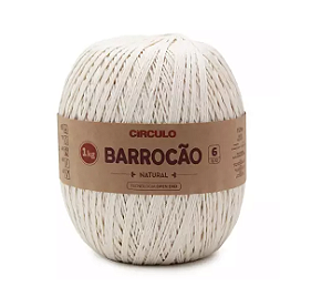BARBANTE BARROCÁO FIO 6 1KG COR 20 NATURAL