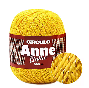 LINHA ANNE BRILHO DOURADO COR 1289 AMARELO CANÁRIO 500 M